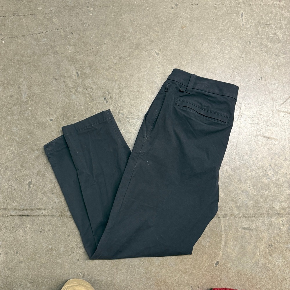 Lululemon Commission Slim Fit Pants Mens 33x28 Black Technical Chino Trousers
